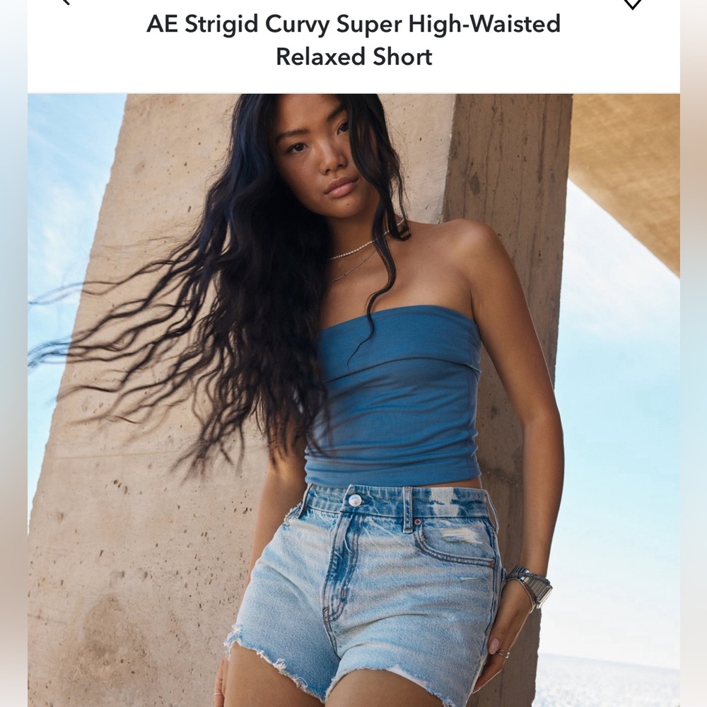 AE Strigid Curvy Super High Waisted Relaxed Short